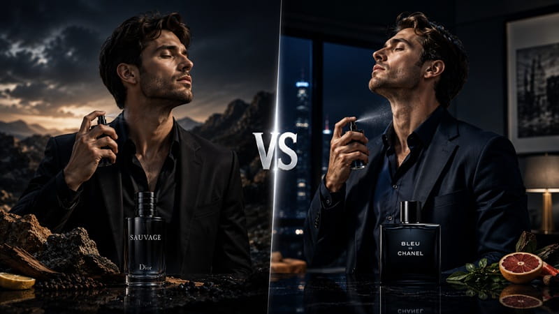 مقایسه عطر دیور ساواج و بلو د شنل